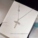 AAA Tiffany And Co Diamond Cross Necklace - 925 Silver